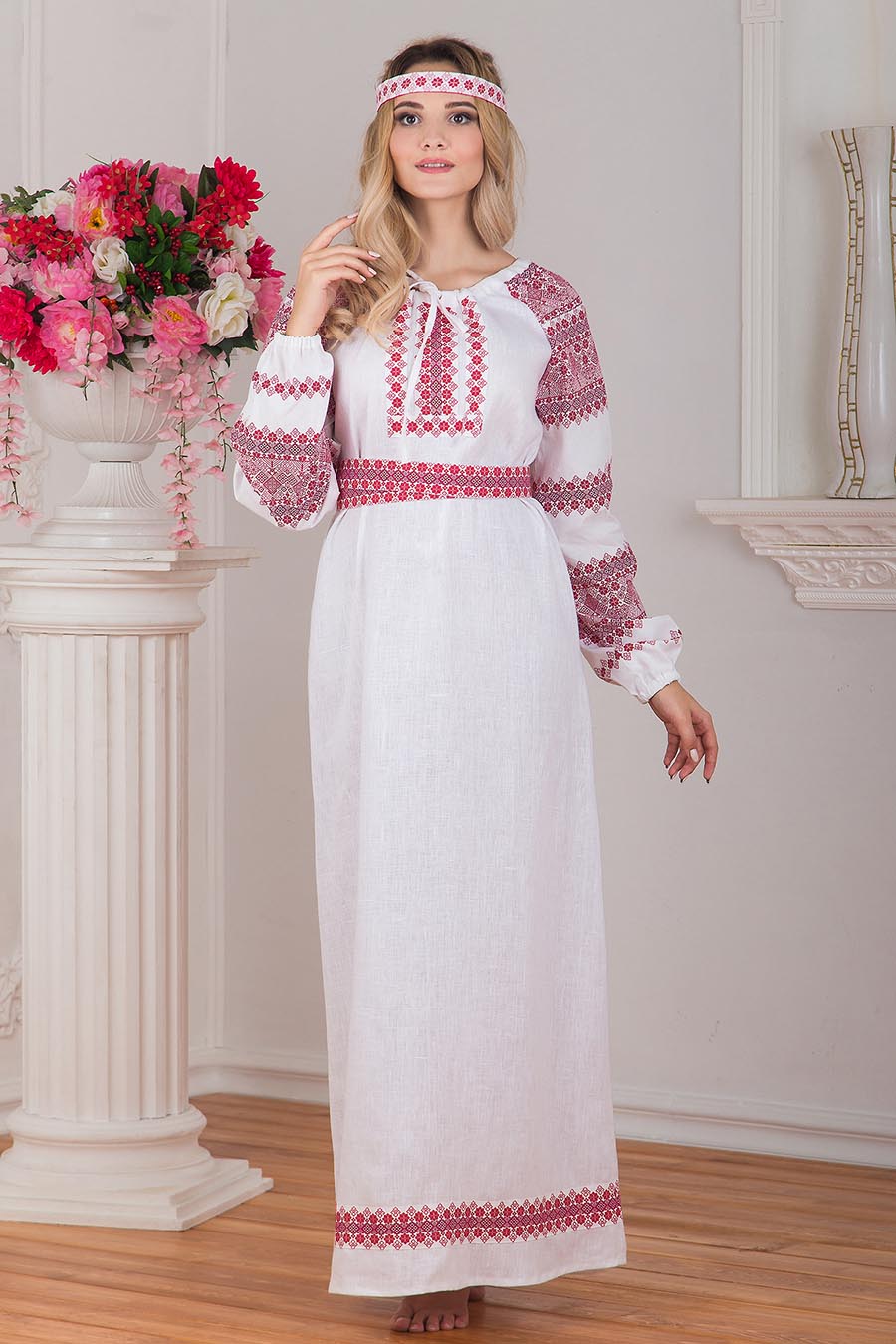 A playful frame from Women in Slavic costumes — online in Houston